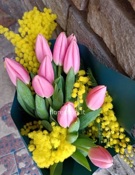 Mazzo DONNA Tulipani piccolo
